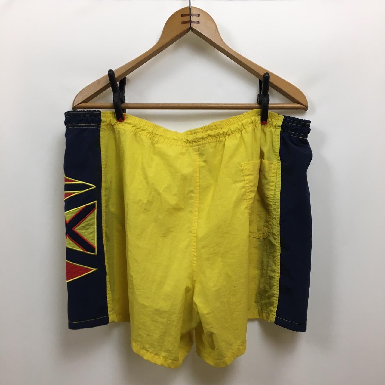 Yellow store fila shorts