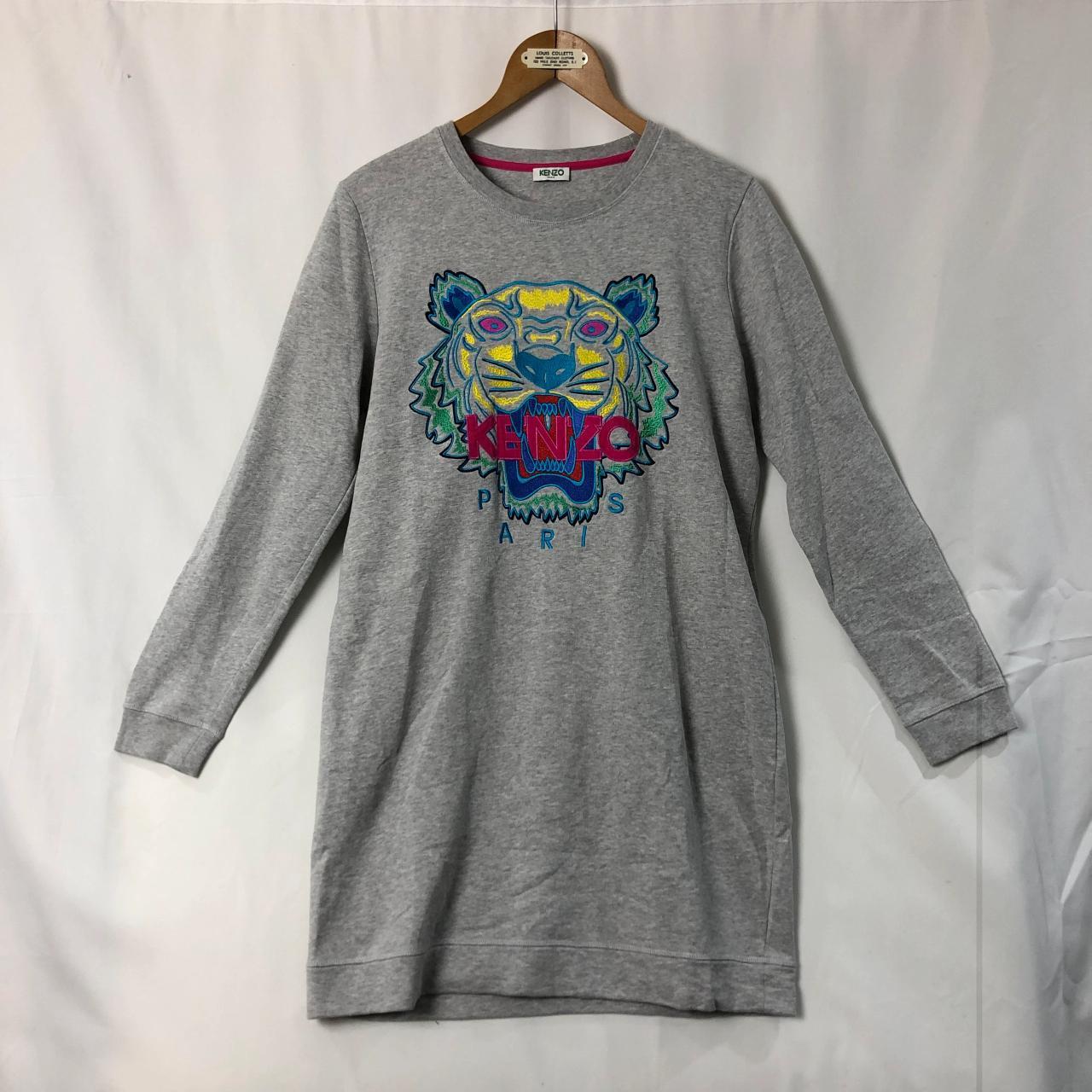 Grey Kenzo Paris Sweatshirt Womens M Y2K Authentic