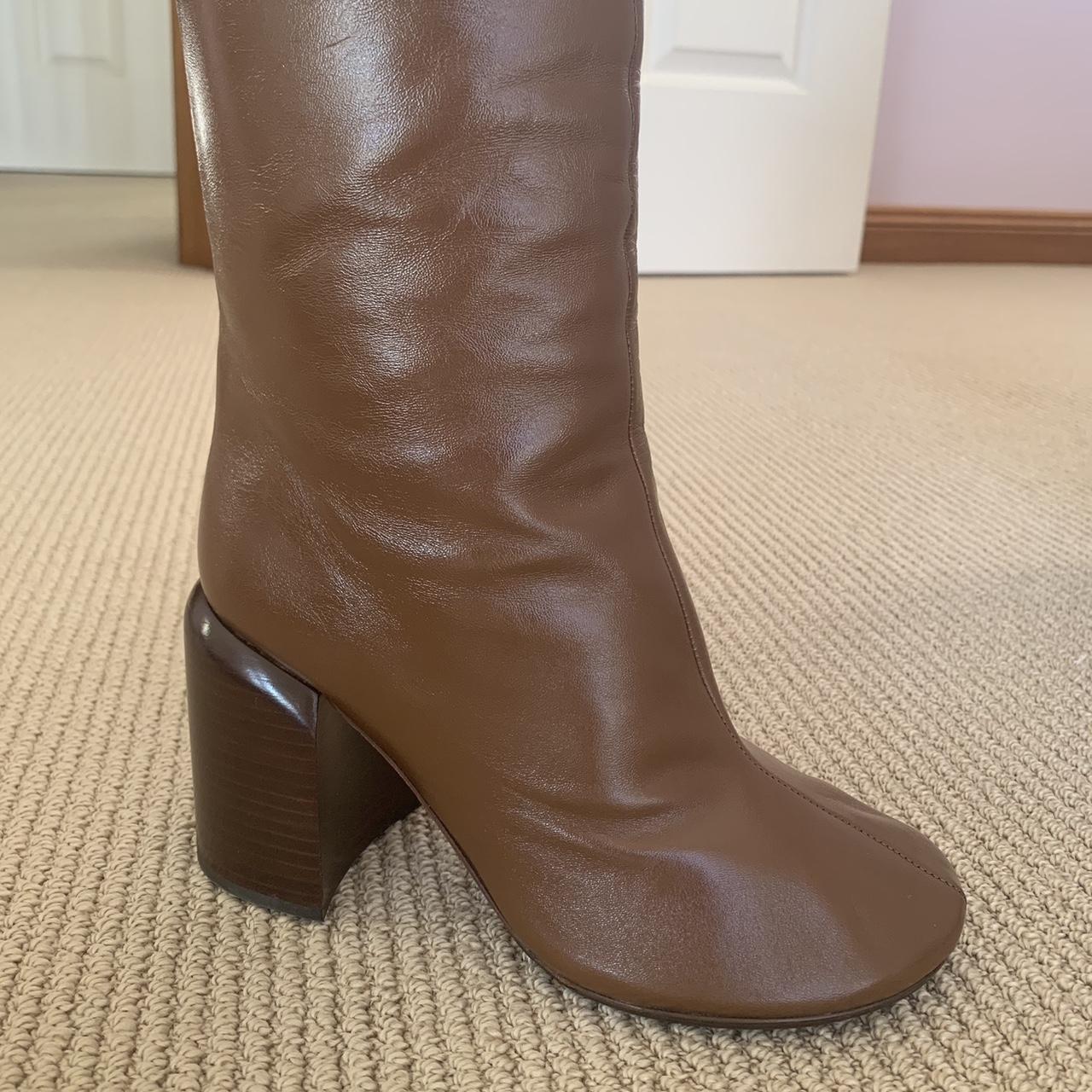 【関税＆送料込み】Jil Sander Nikki High Boots Leather knee-high boots in black - Jil Sander | Mytheresa