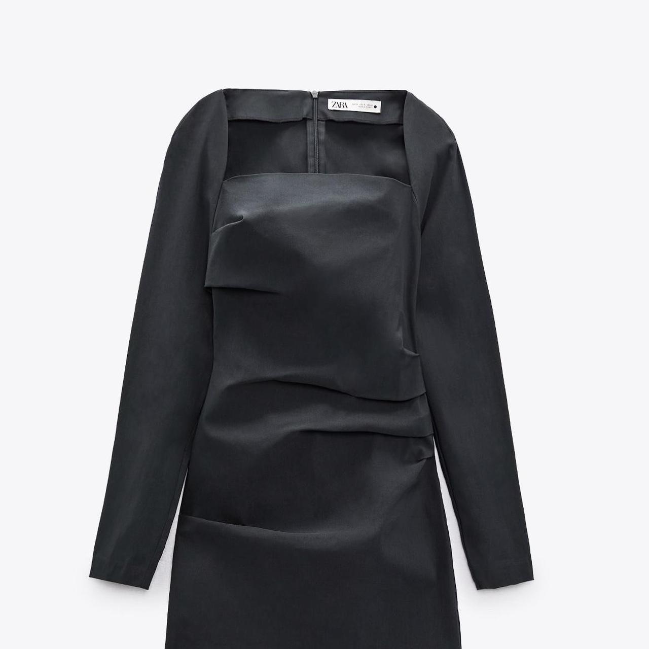 Zara Women's Grey Dress Depop