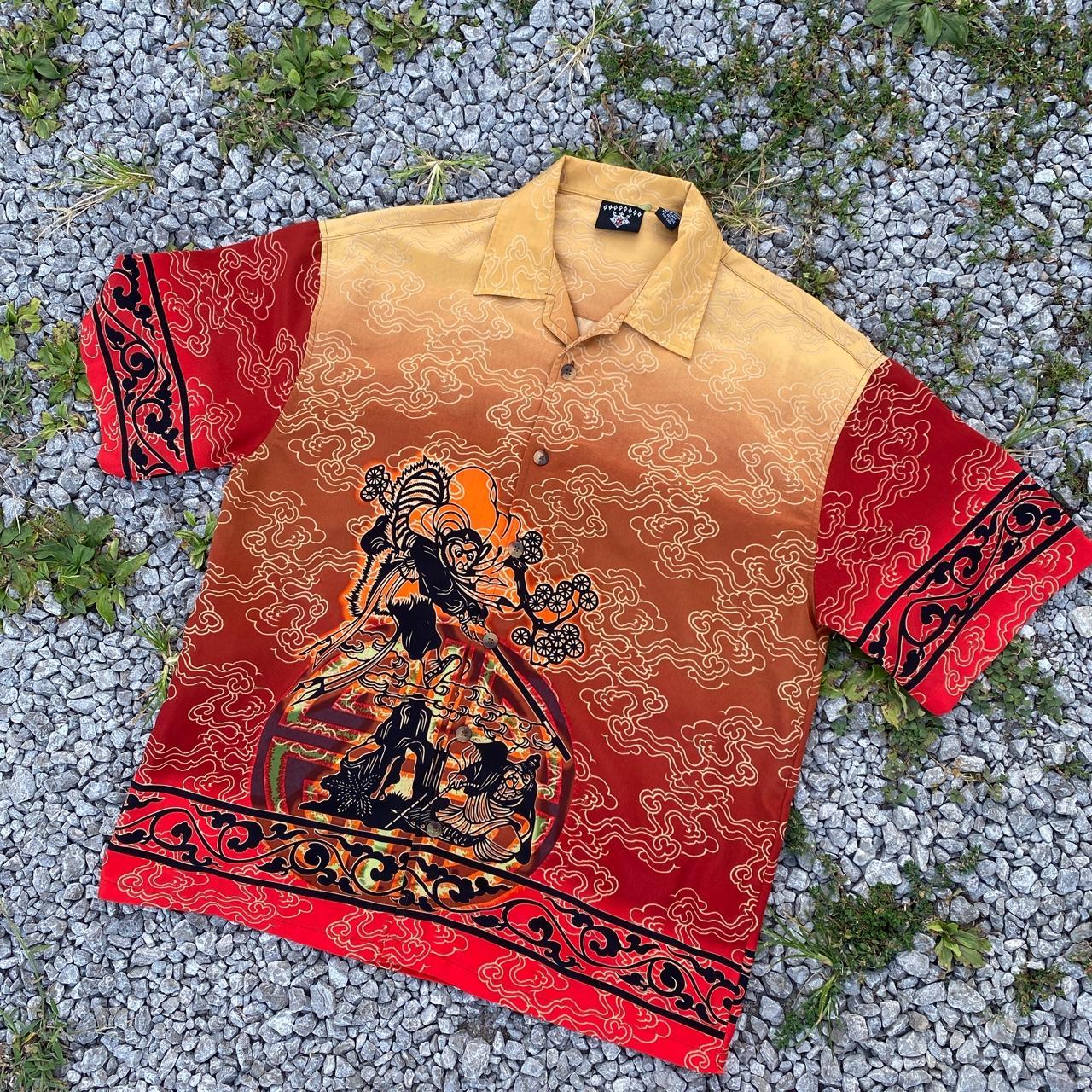 Men’s Diamonds 7 Japanese themed lounge Shirt. ... - Depop