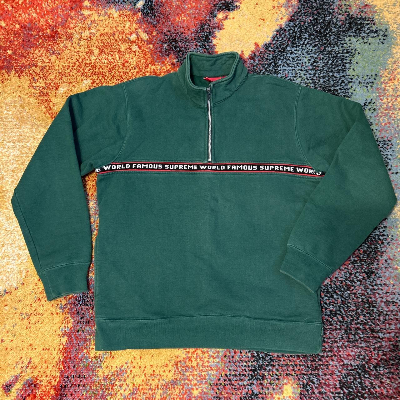 Supreme world famous half zip outlet pullover