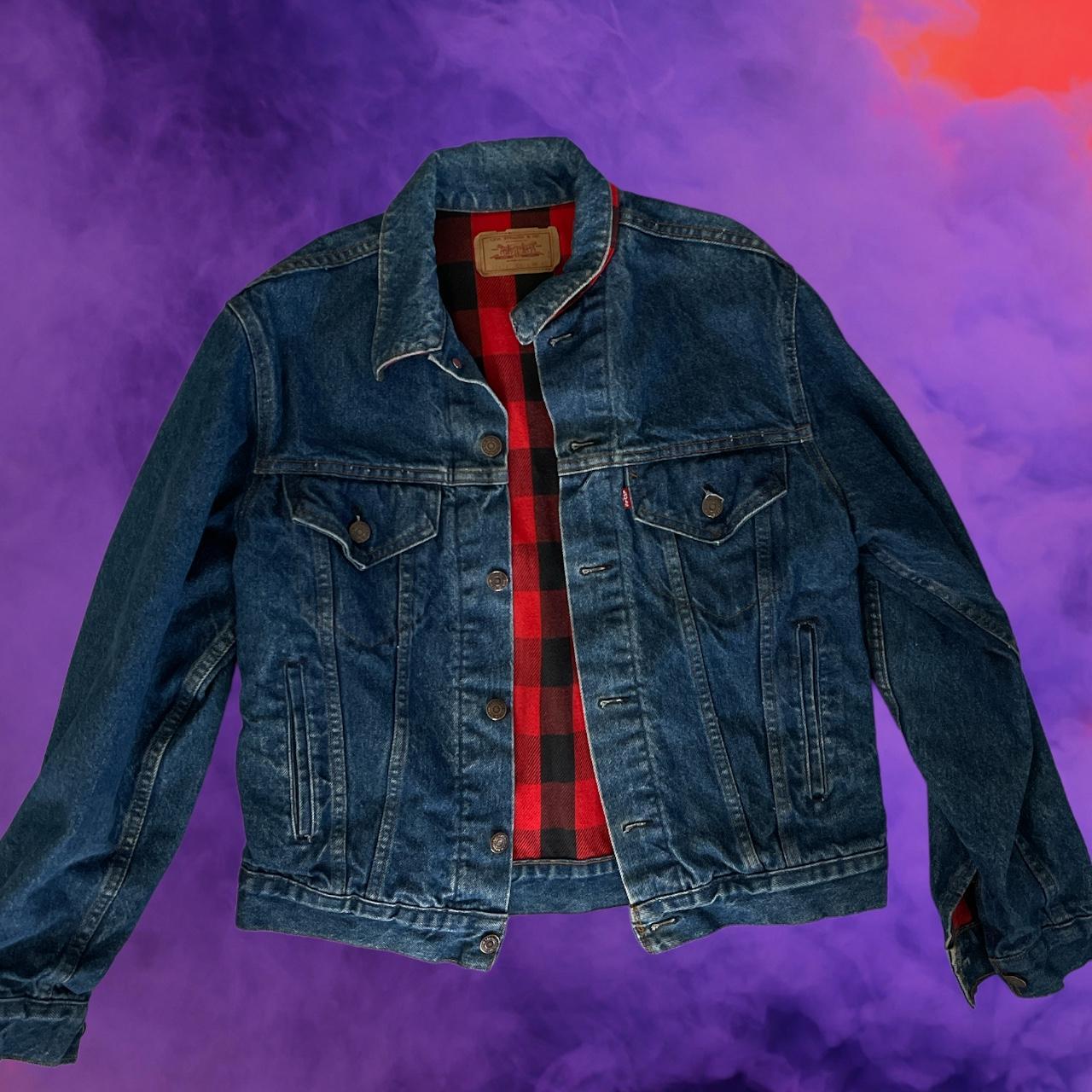 80s Vintage Levi’s Flannel Lined Denim Jacket...