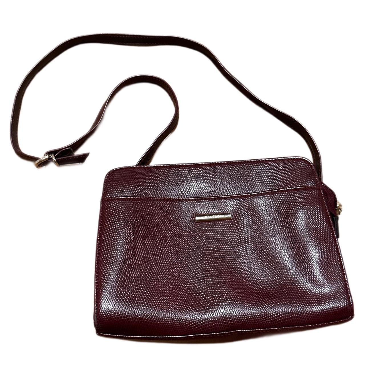 Esprit Small Burgundy Red Crossbody Bucket Handbag Purse Faux Leather | eBay