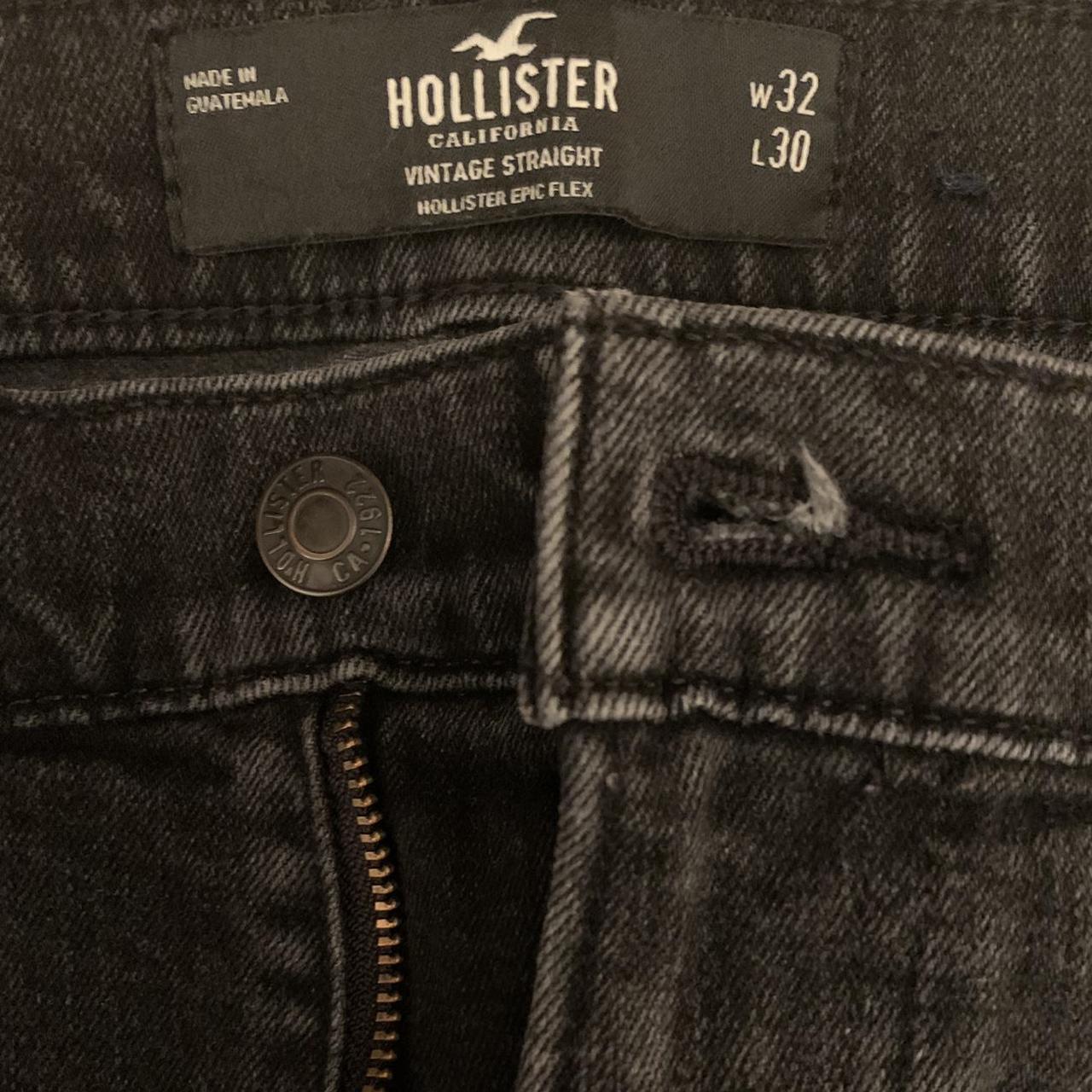 Hollister Men Black Classic Straight Jeans