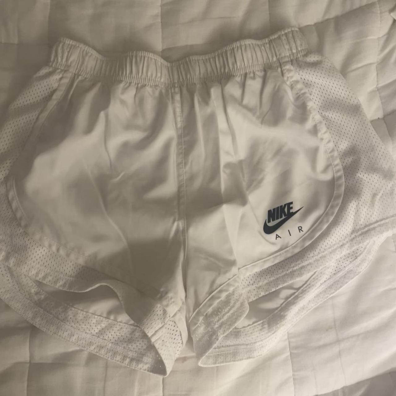 white Nike shorts women’s size S buy both Nike... - Depop