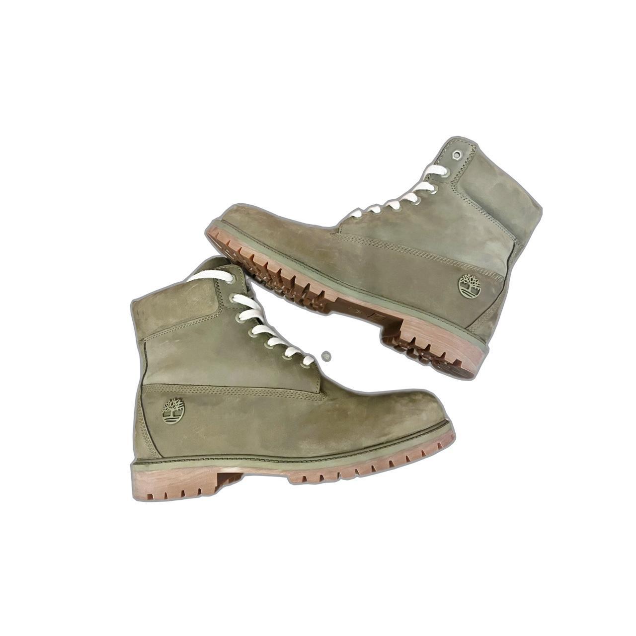olive green timberlands mens