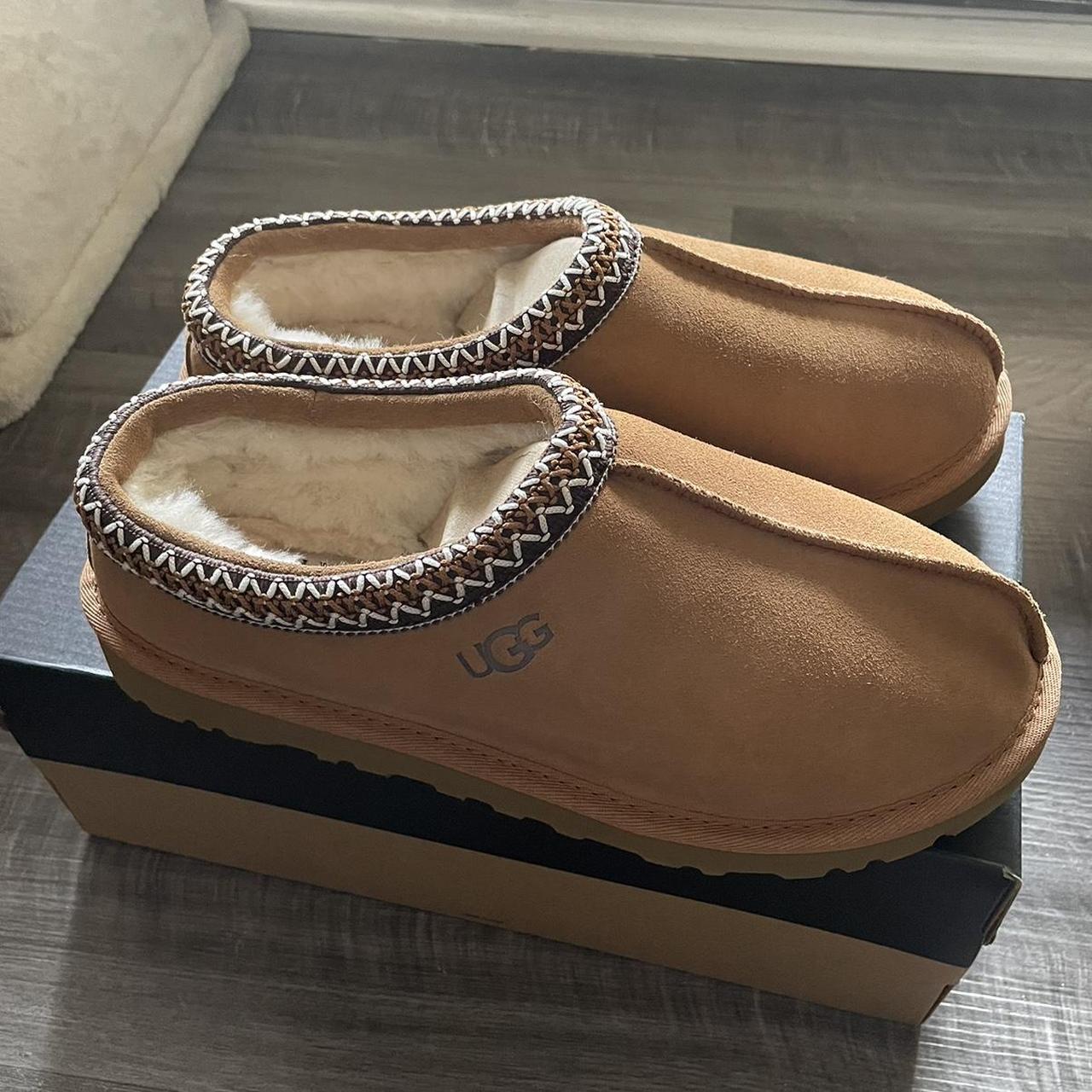 UGG Tasman Slipper In Chestnut Size W 9 5 M 8 Depop   P0 