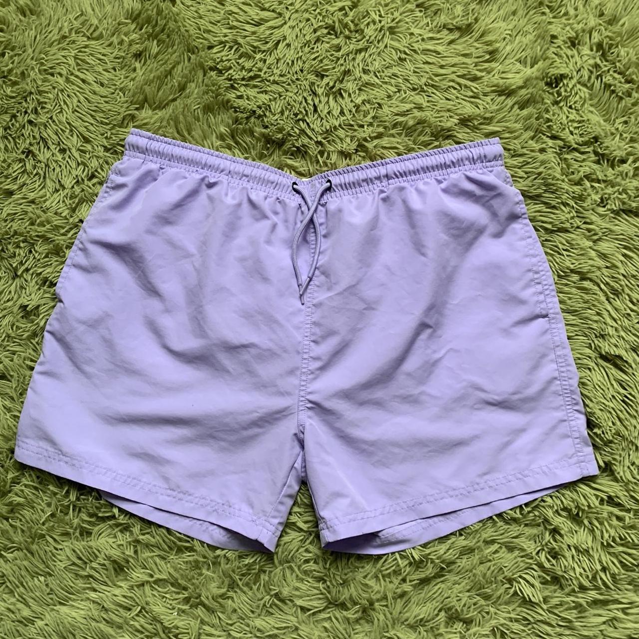 Lilac Purple swim trunks 5” inseam Waist: 34”-44”... - Depop