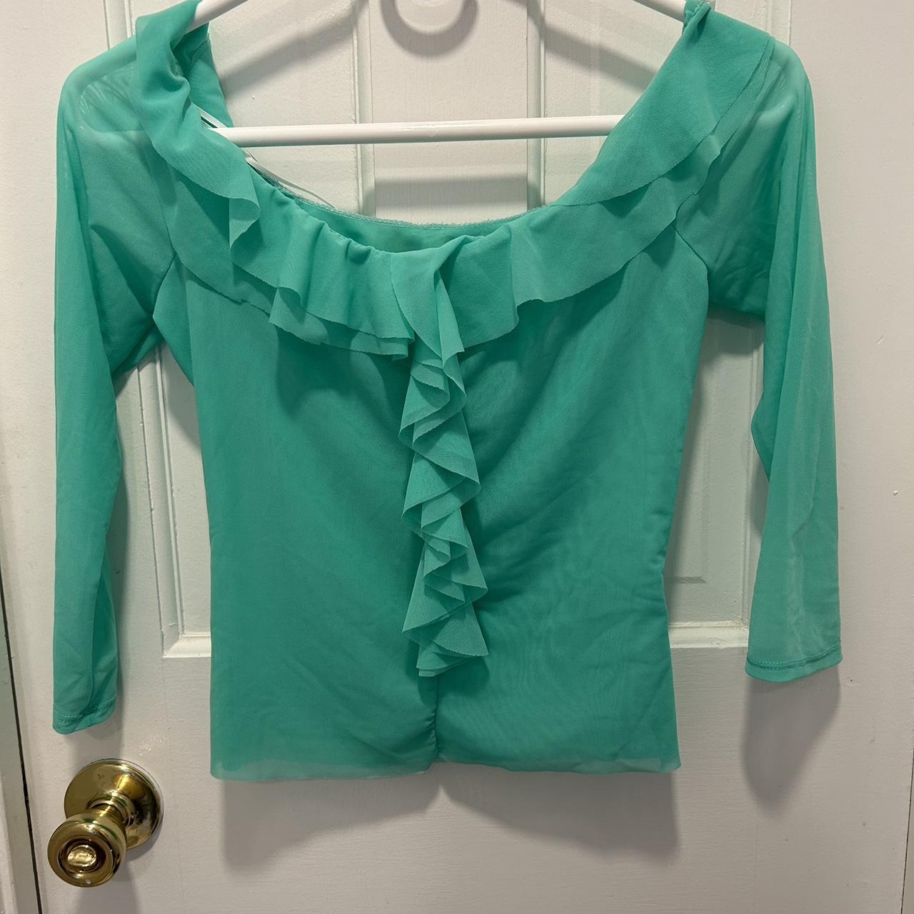 Brand new mesh top from Urban Outfitters. Cool mint... - Depop