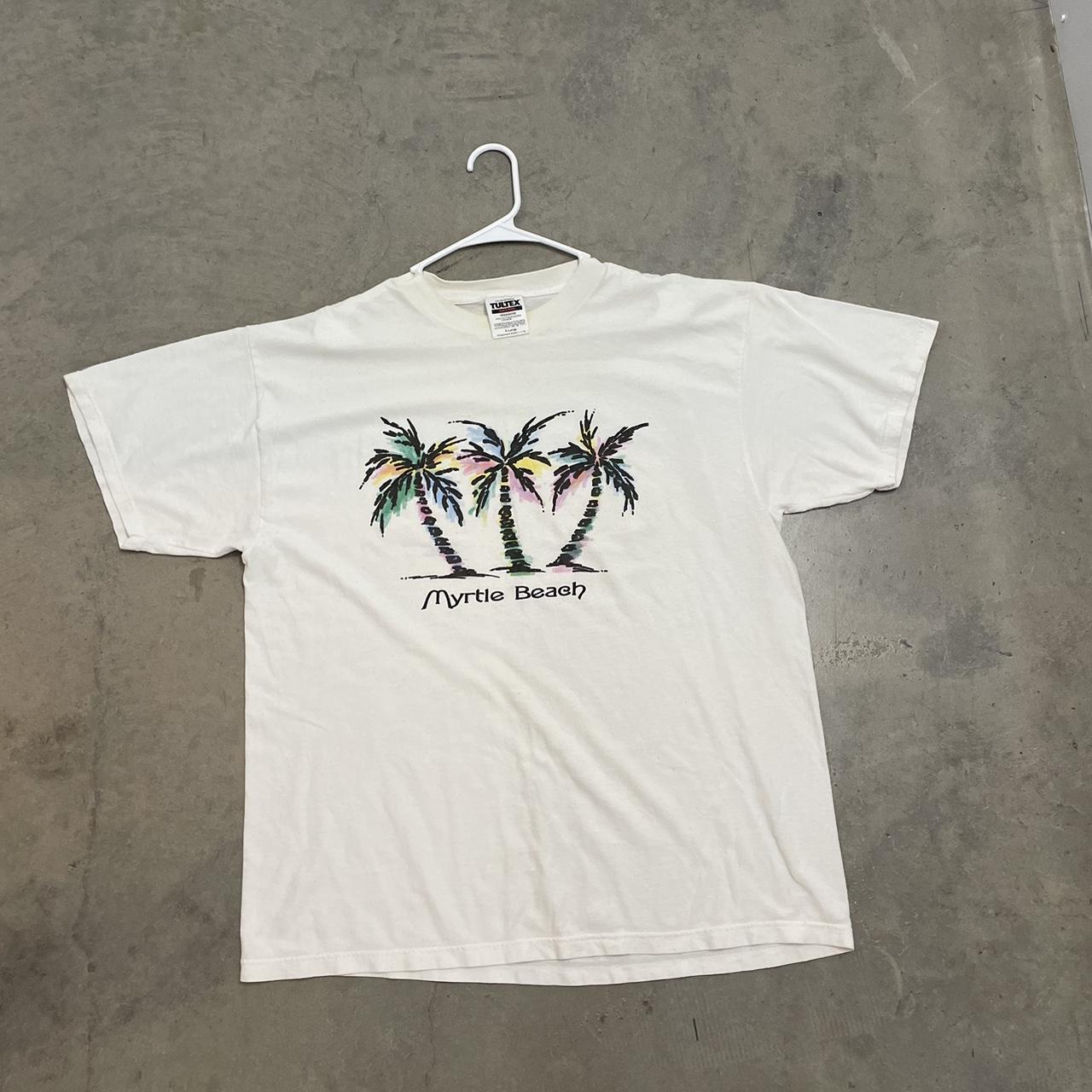 Vintage single stitch Myrtle beach tee printed on... - Depop