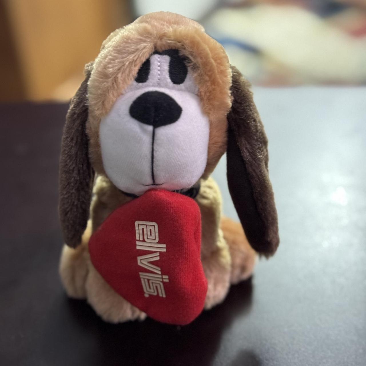 Elvis Presley Signature Hound Dog Plush Stuffed Animal Depop