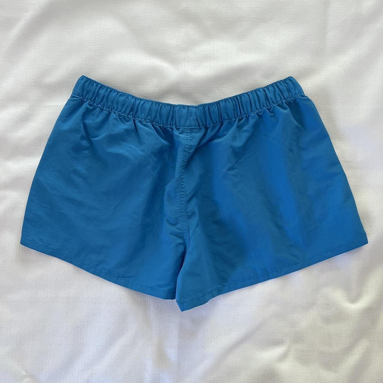 Patagonia Women's Blue and Navy Shorts | Depop