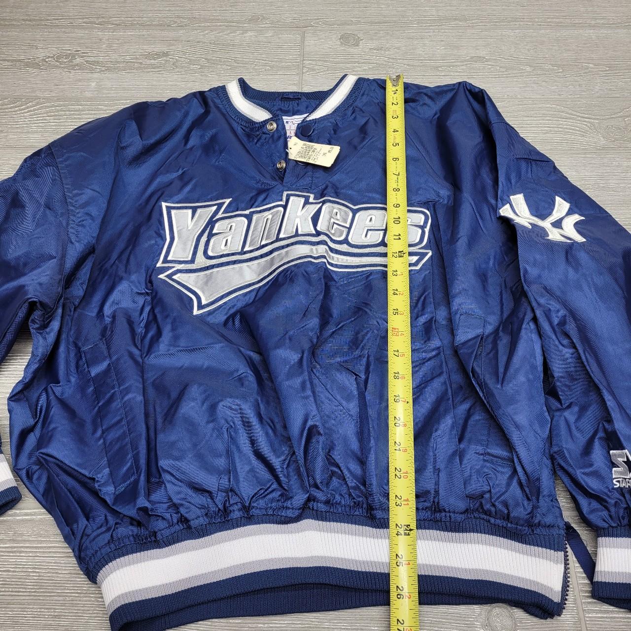 Vintage Starter New York Yankees puffer jacket in - Depop