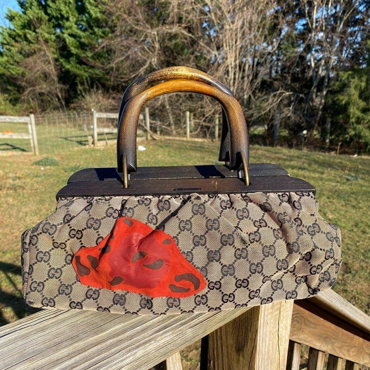 Gucci Women's Tan and Black Bag