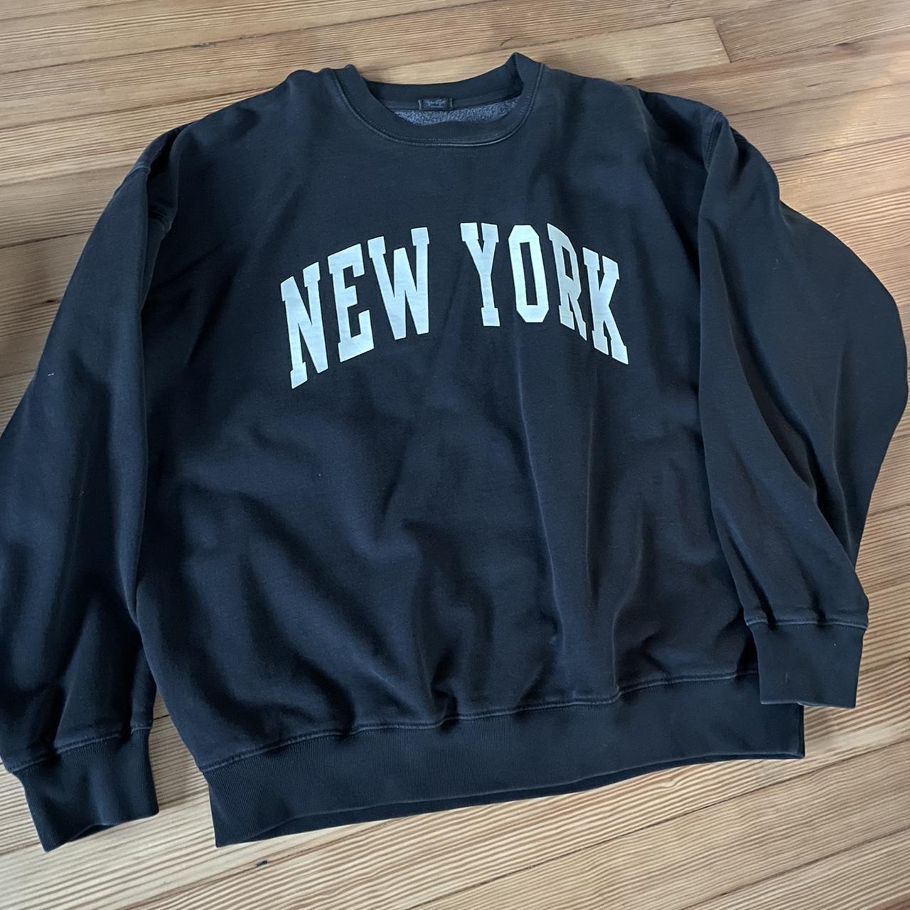 Brandy Melville New york colorblock hoodie Size OS - Depop