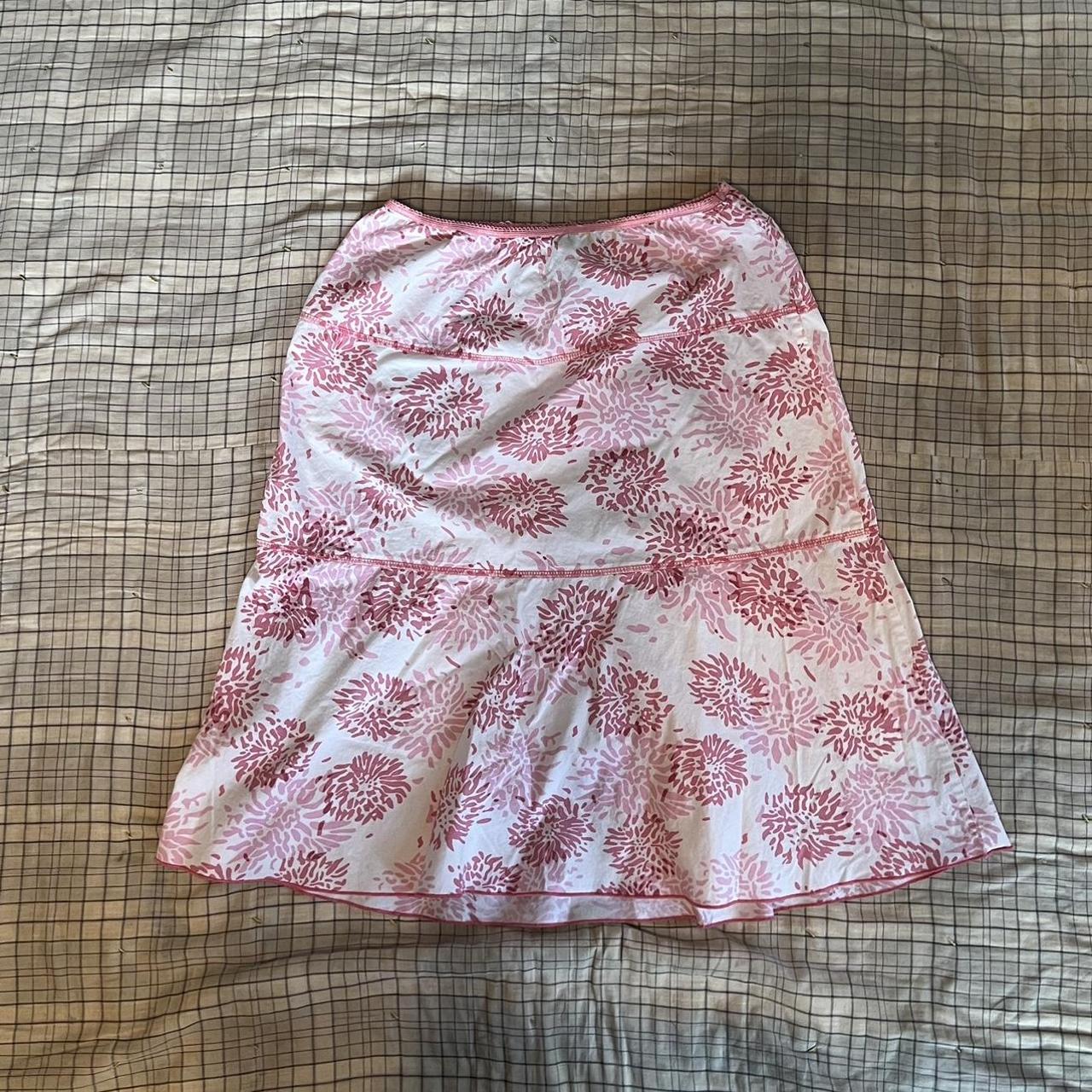 Speechless Women's Pink and White Skirt | Depop
