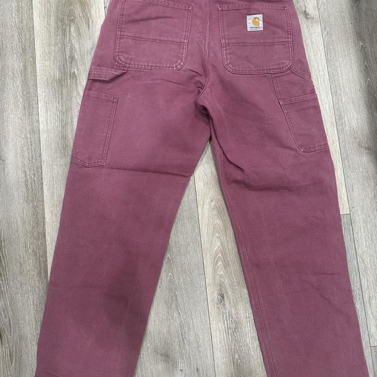 Carhartt WIP rare double knee pants in purple. A few... - Depop