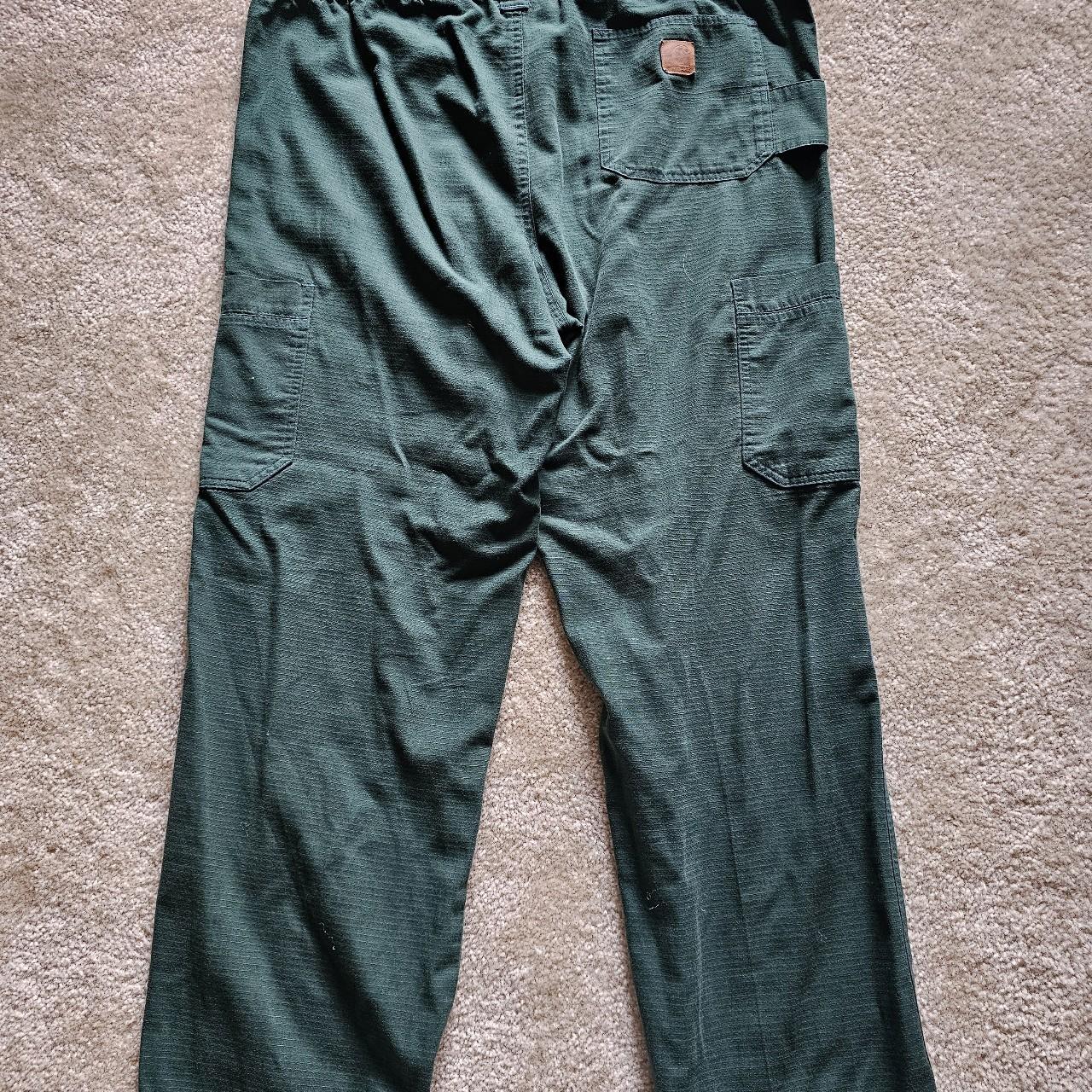 Large Carhartt painters pants with belt loop/... - Depop