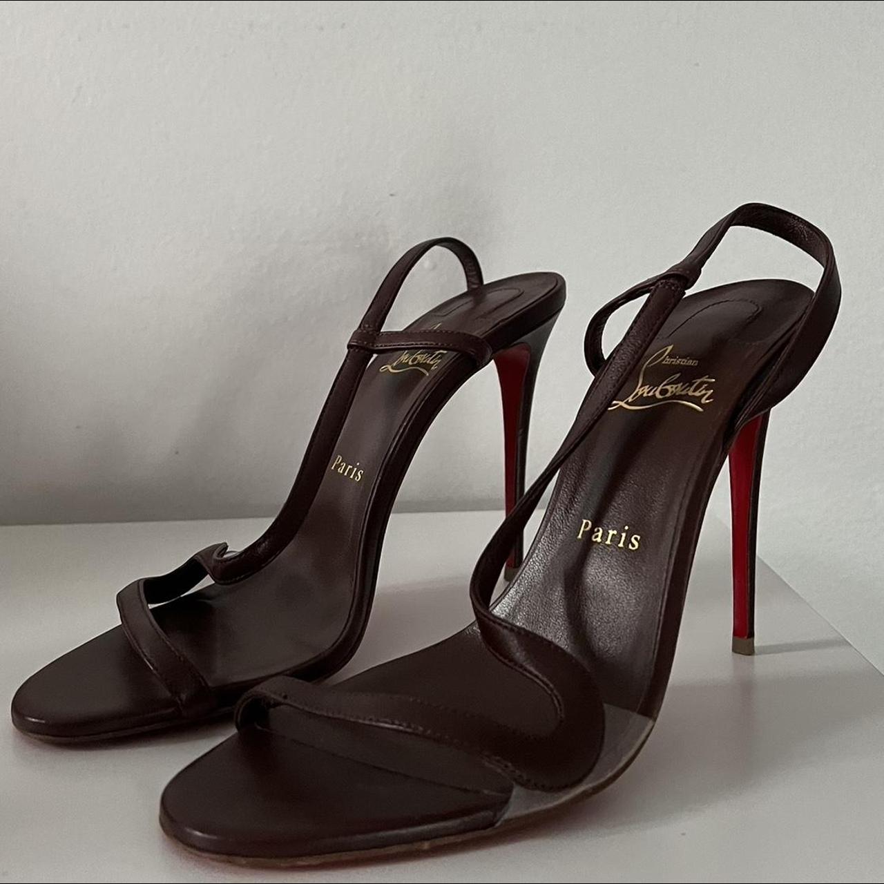 Red Louis Vuitton heels - Depop