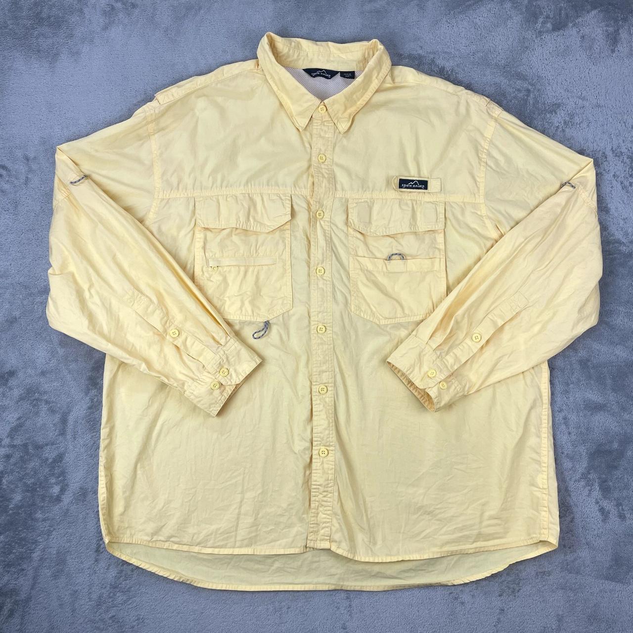Eddie Bauer Men's Fishing Shirt Button Up Long