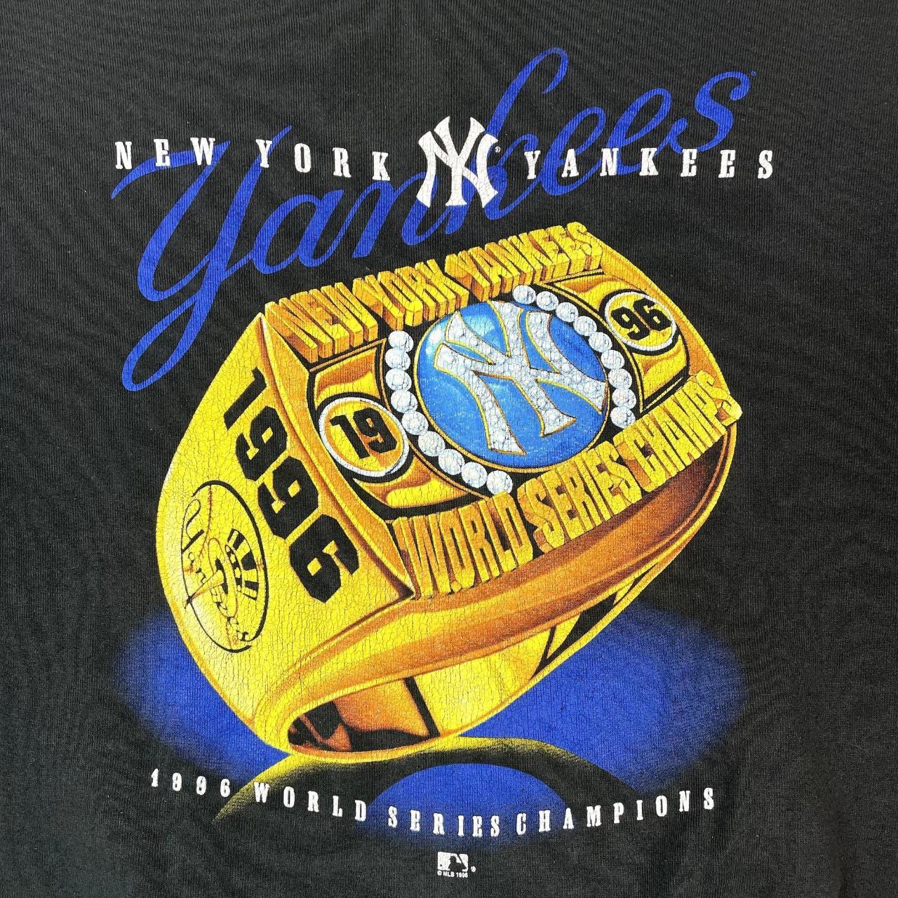 vintage 1996 yankees gray championship - Depop