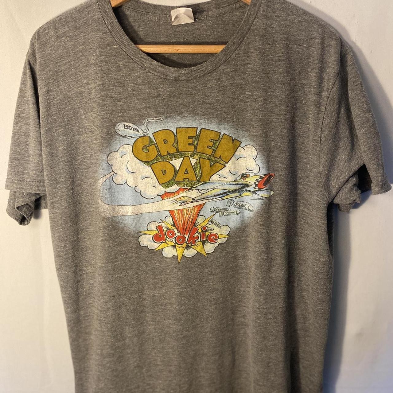 Vintage Green Day Dookie Gray Band T-Shirt Bay...