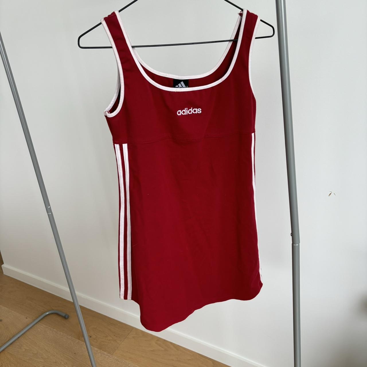 Pinky red vintage adidas tennis dress Labelled a medium Depop