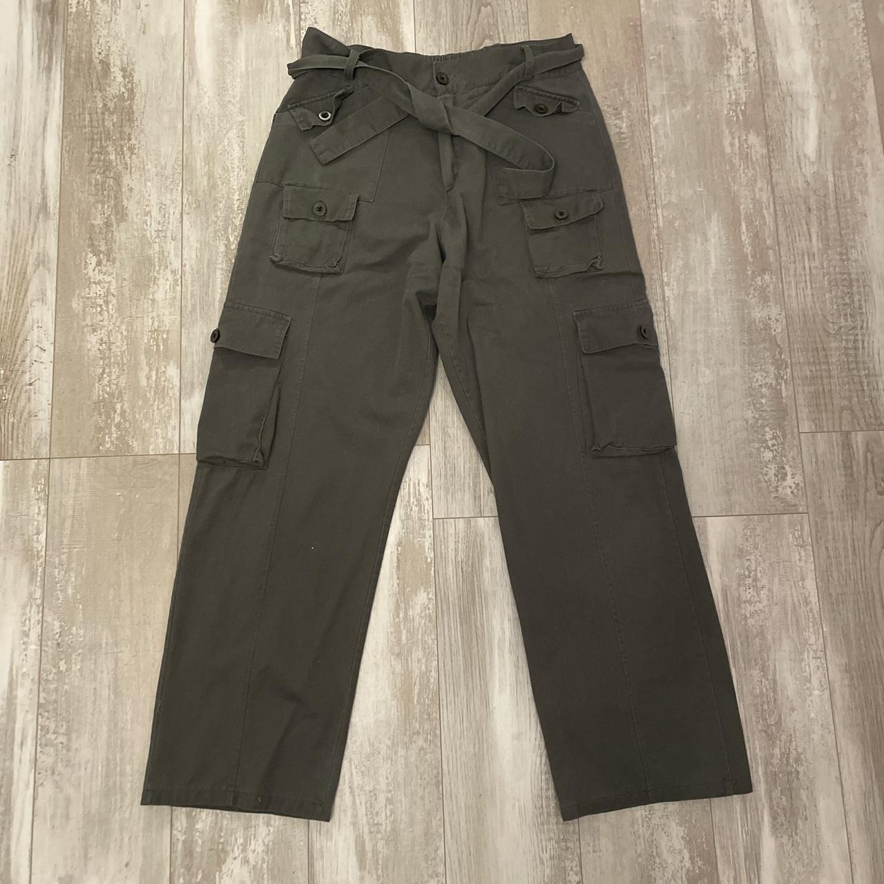 vintage gray cargo pants size 32x31 Condition 9/10... Depop