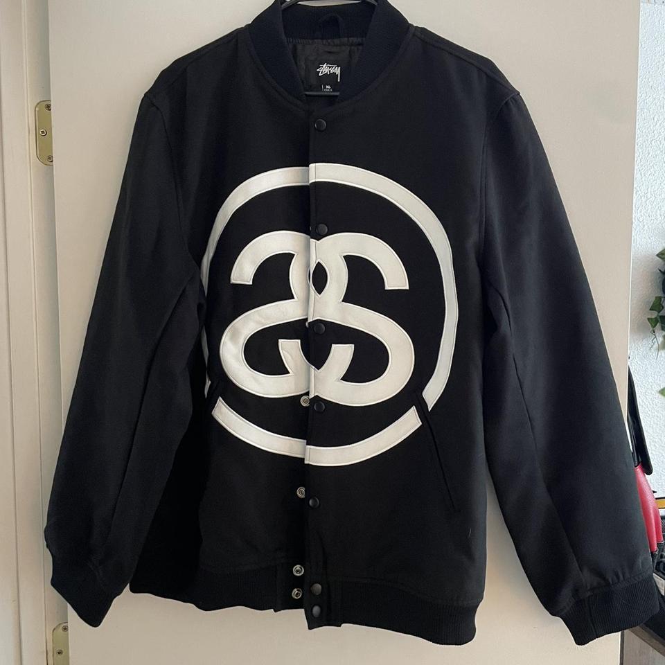 Stussy SS-Link Varsity Jacket Condition: 9/10 Size:... - Depop