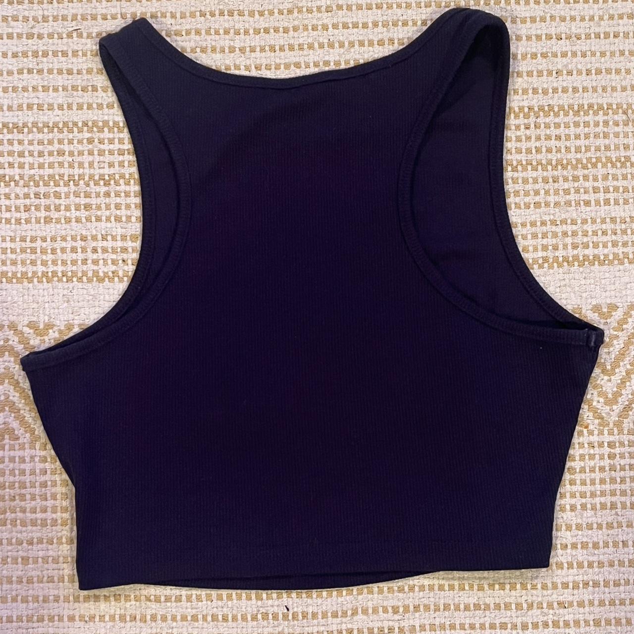 Shein navy blue Stay Sweet Stay High crop top Never... - Depop