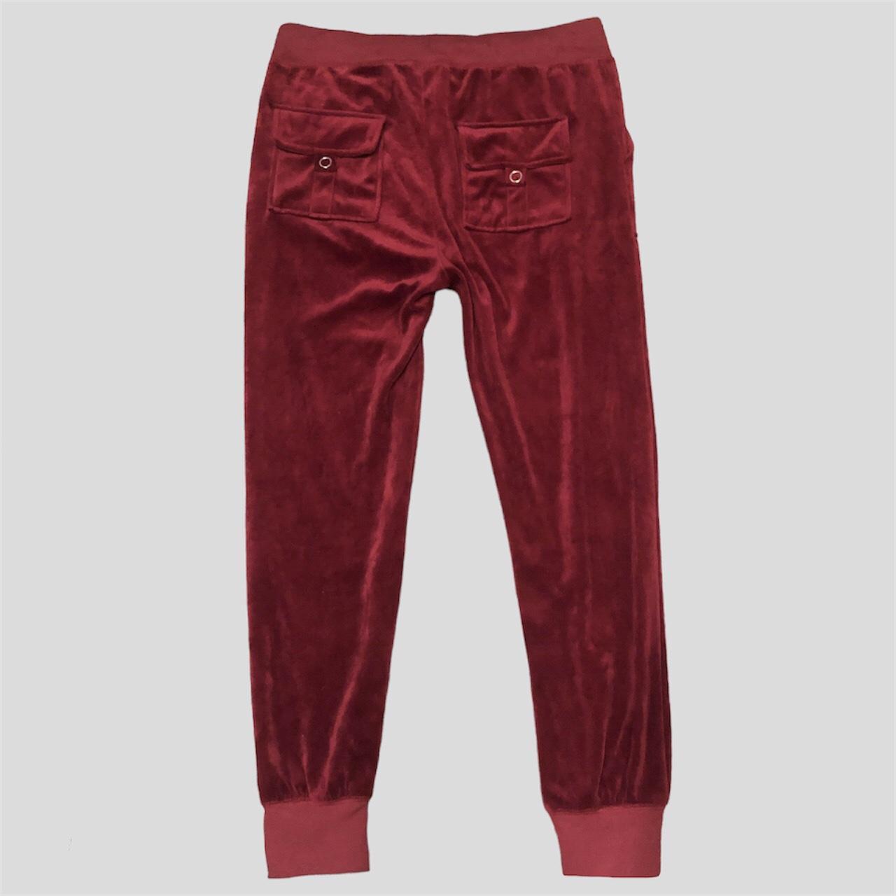 Juicy Couture Women's Red and Black Trousers (2)