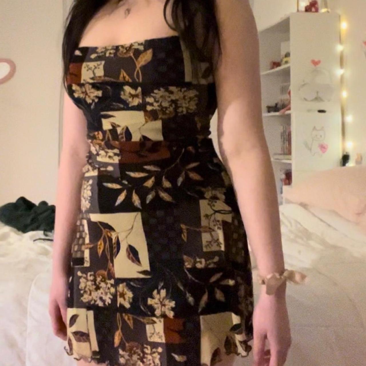 Cider Women's Brown Dress Depop