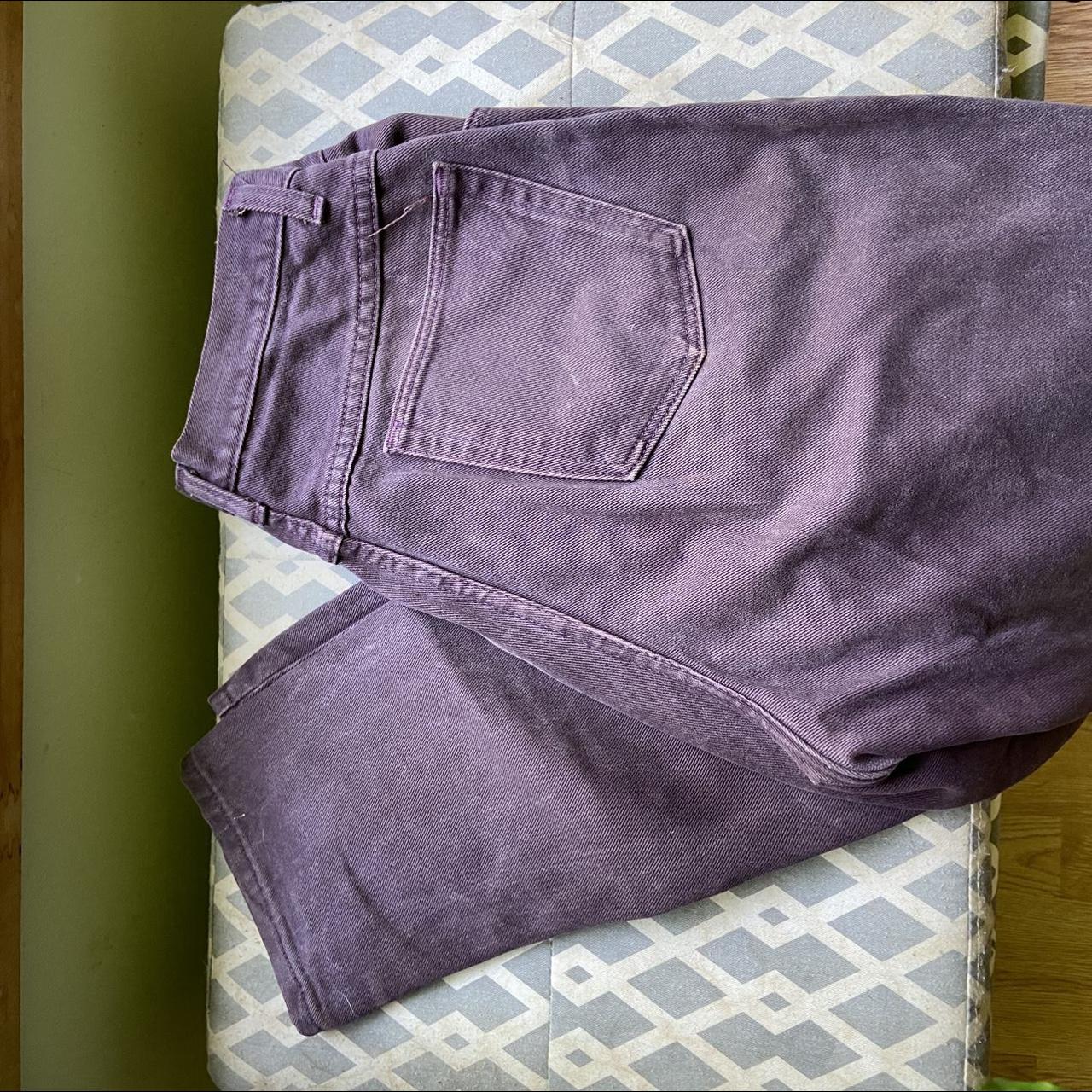 Vintage purple wrangler jeans! Waist: 32” Inseam:... - Depop