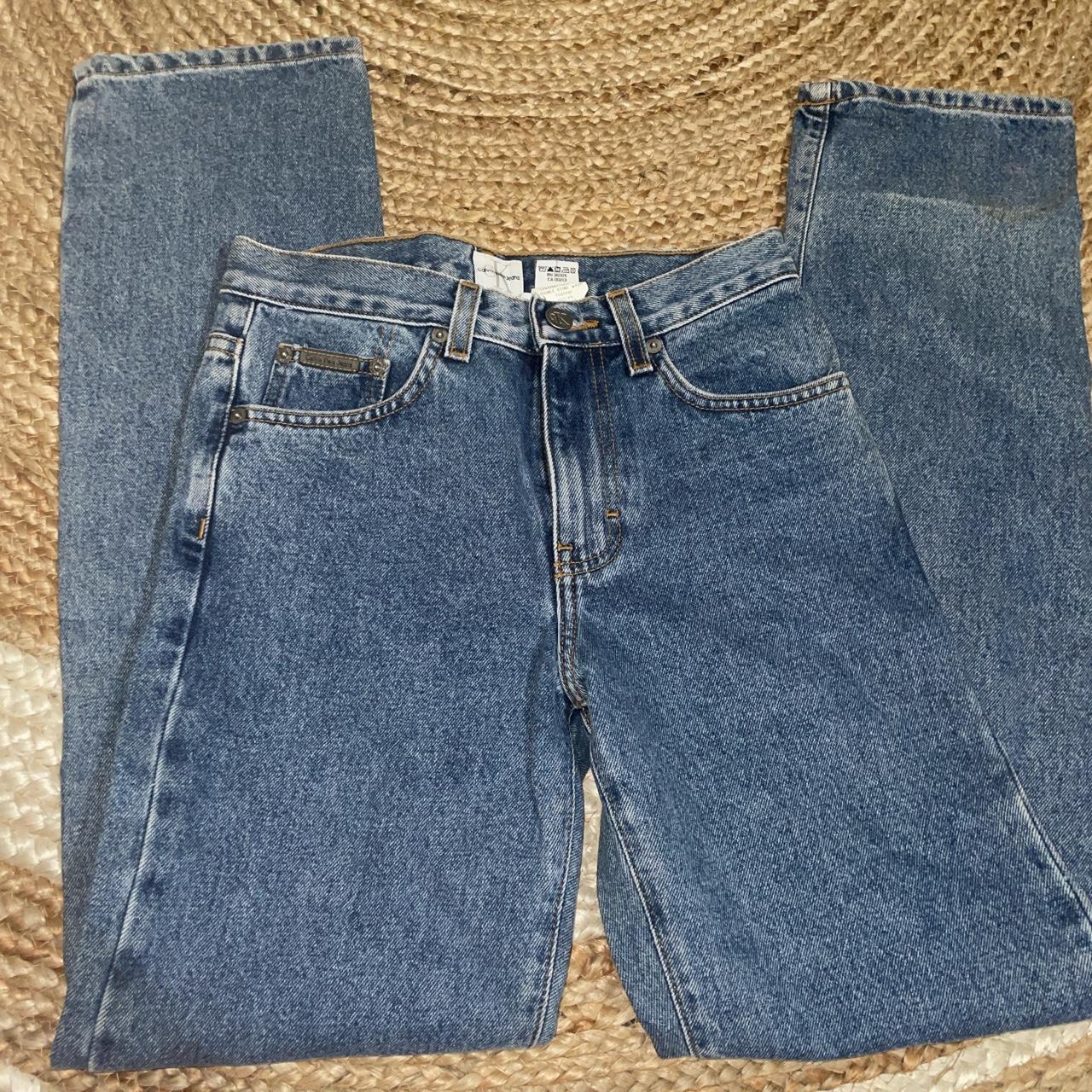 Calvin Klein Jeans Women's Blue Jeans | Depop