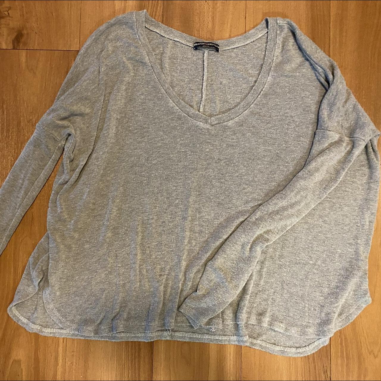 Brandy Melville Women's Grey Jumper | Depop