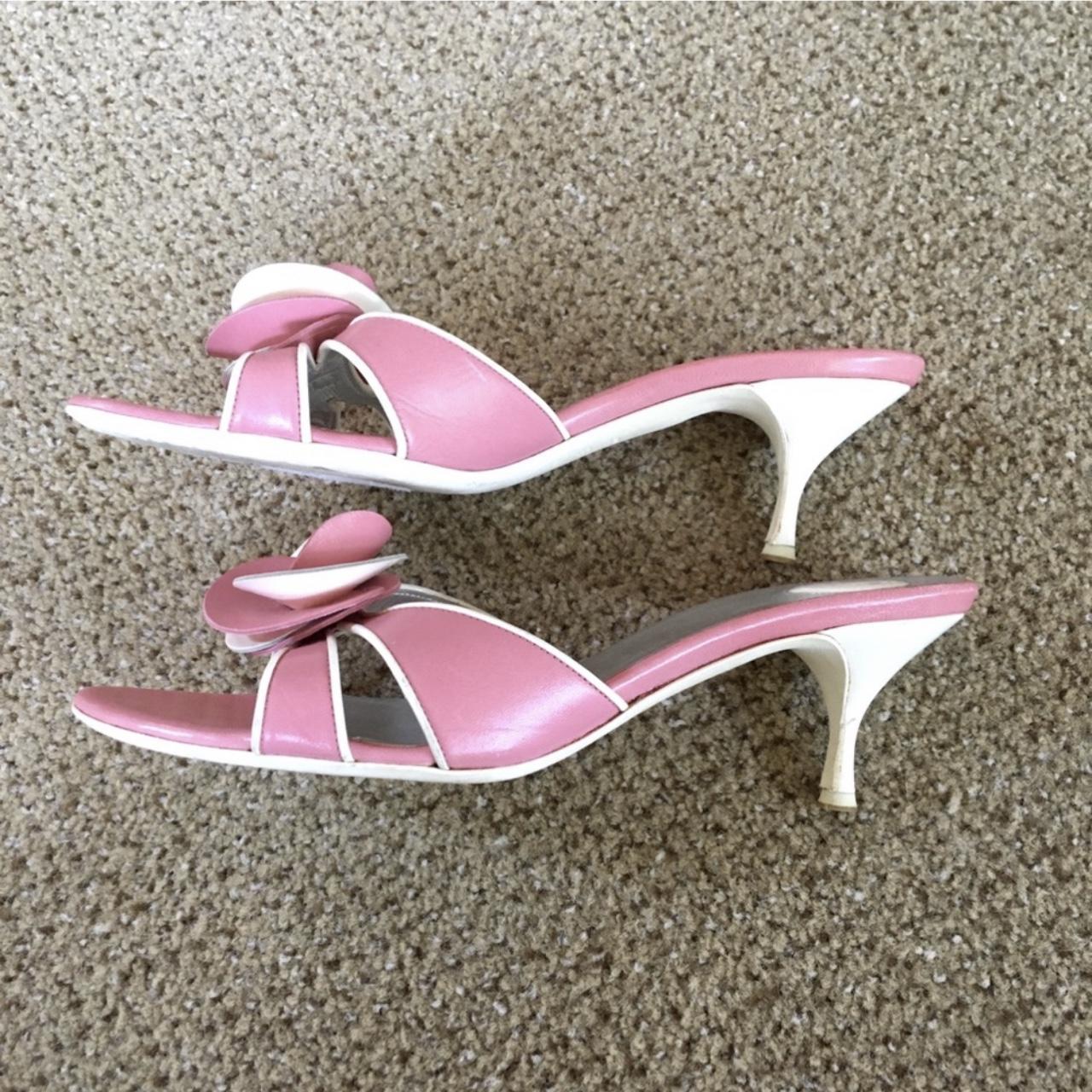 Celine kitten heels Leather EU 38.5/ US 8 Faint... - Depop