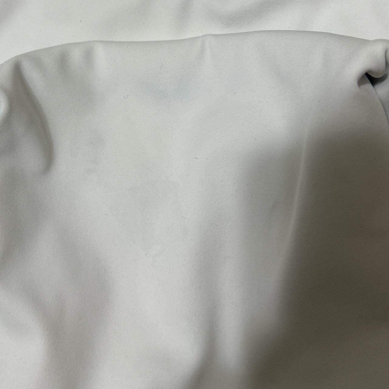 express body contour white tee double lined, very - Depop