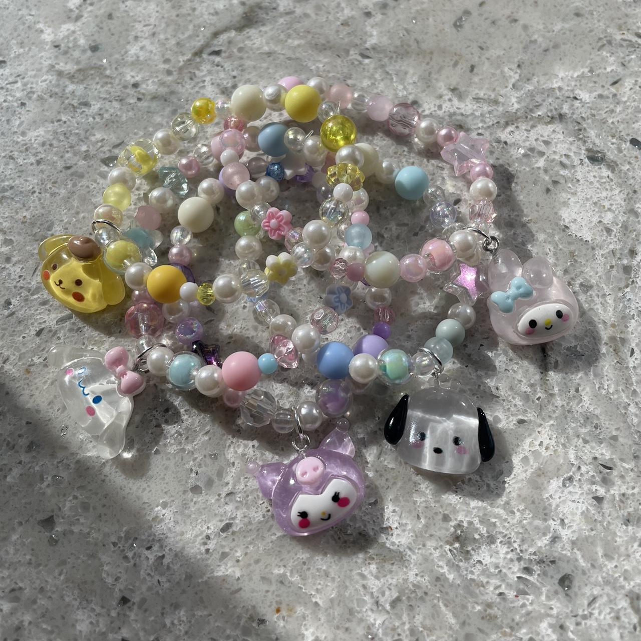 sanrio characters resin charm kawaii beaded... - Depop