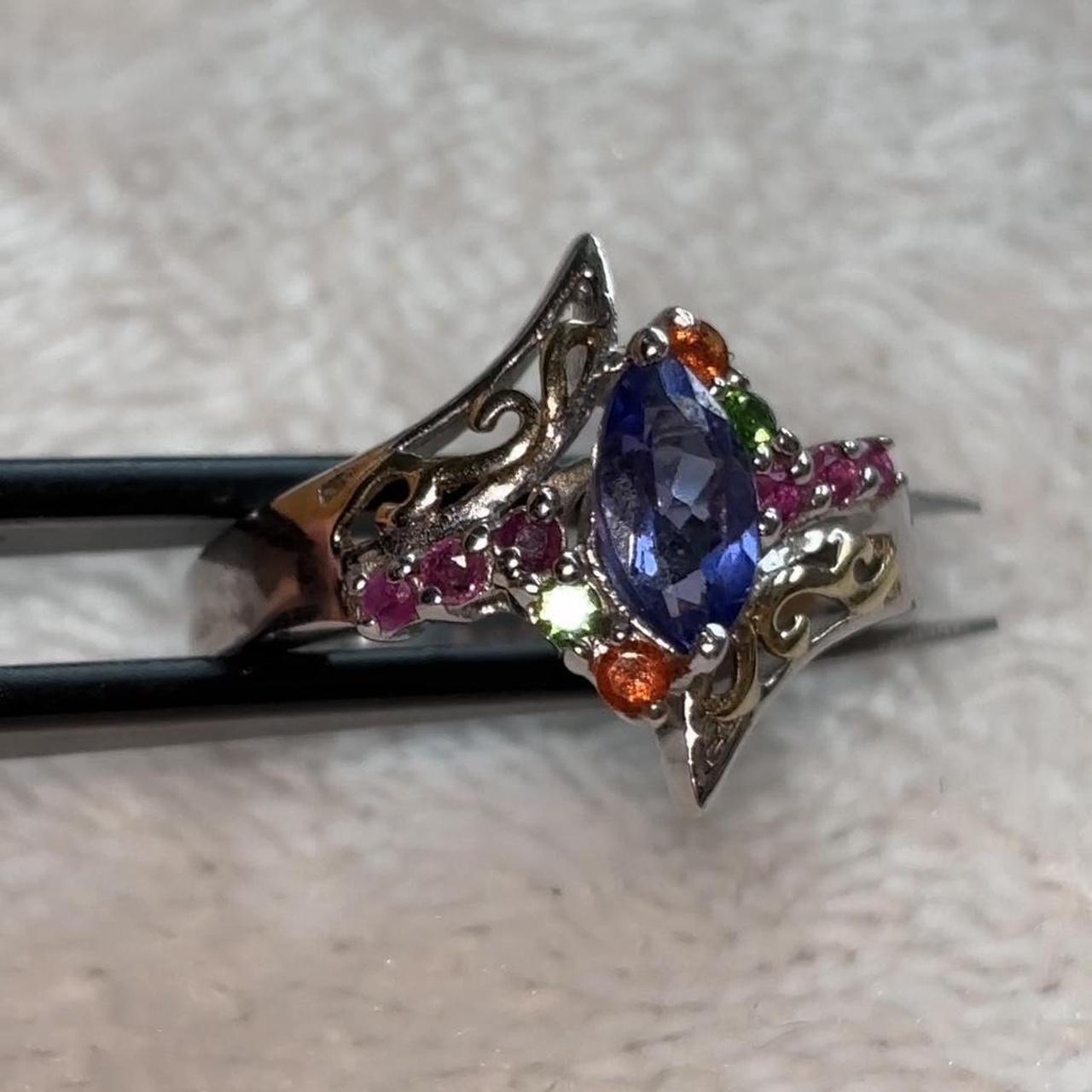 Women's Ring - Multi/Purple – multi colored cockt… - image 1