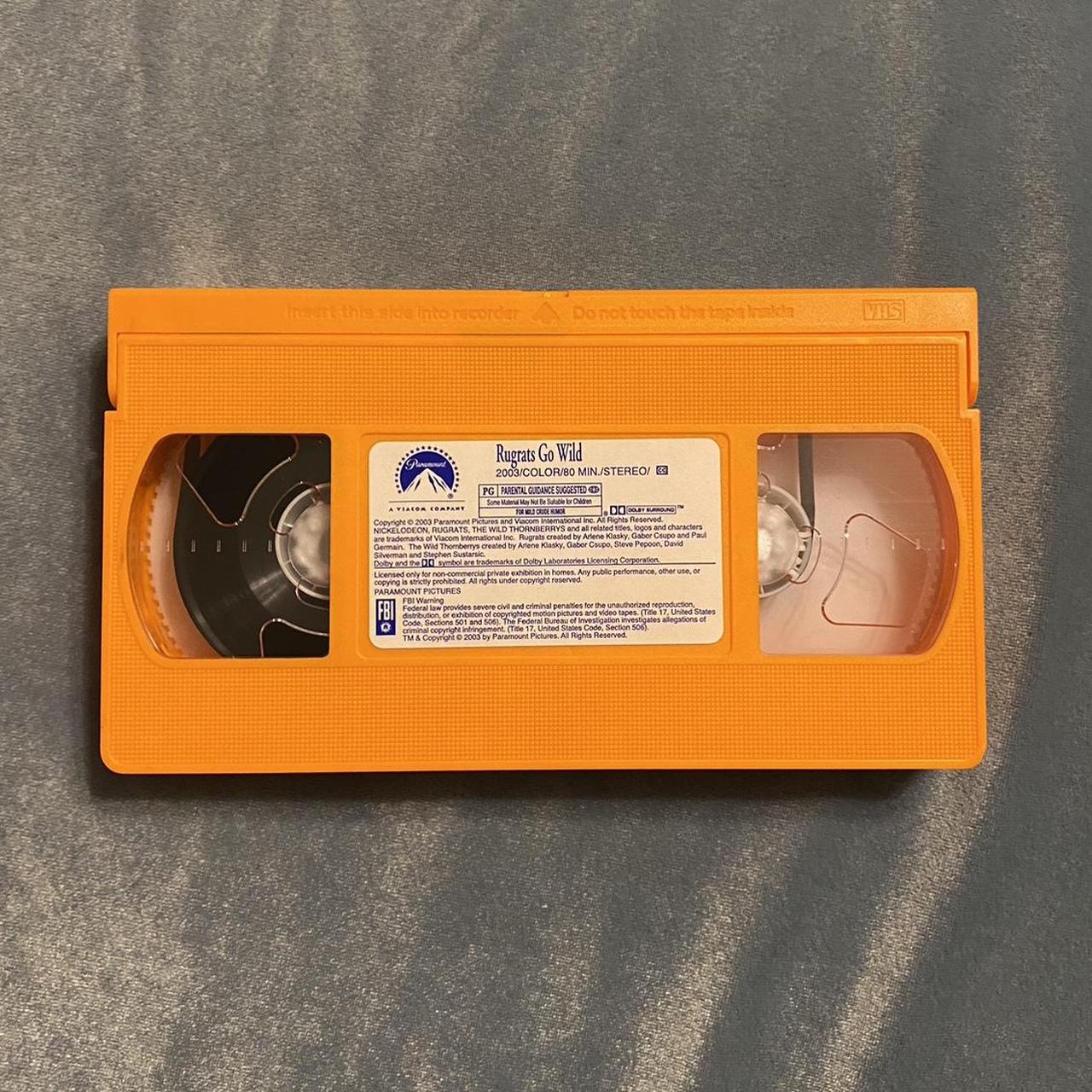 Nickelodeon “Rugrats Go Wild” movie on orange VHS