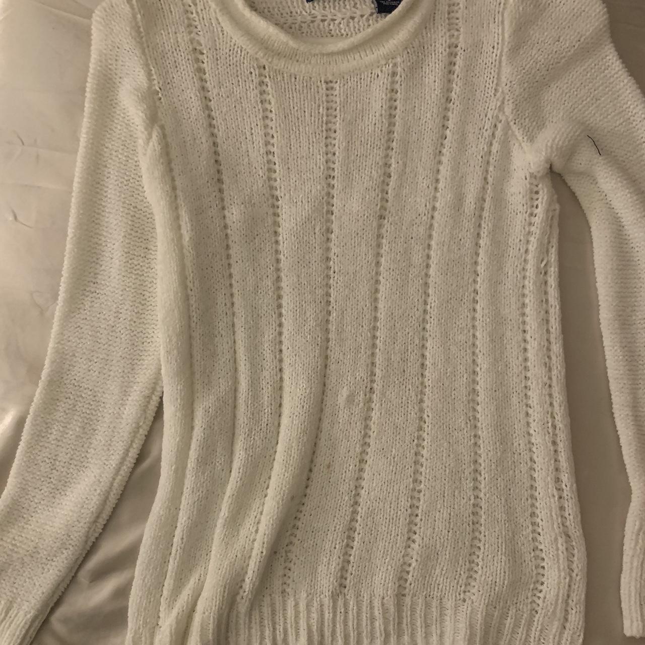 white sweater - Depop