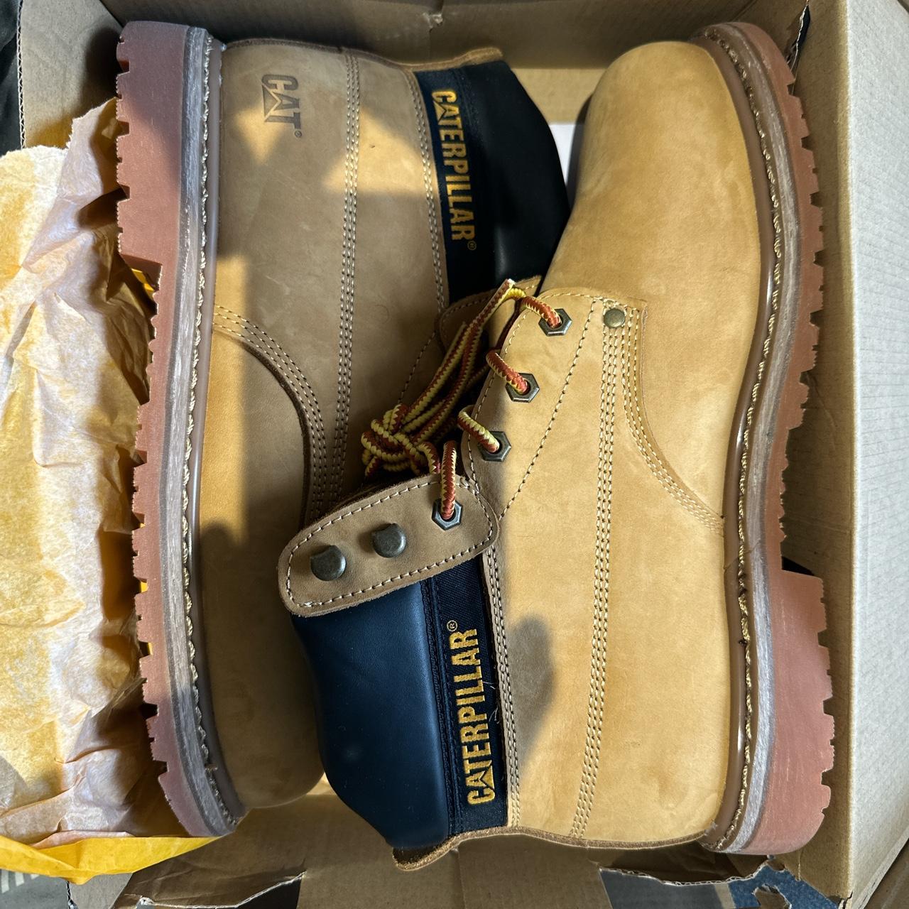 Caterpillar tan hot sale boots