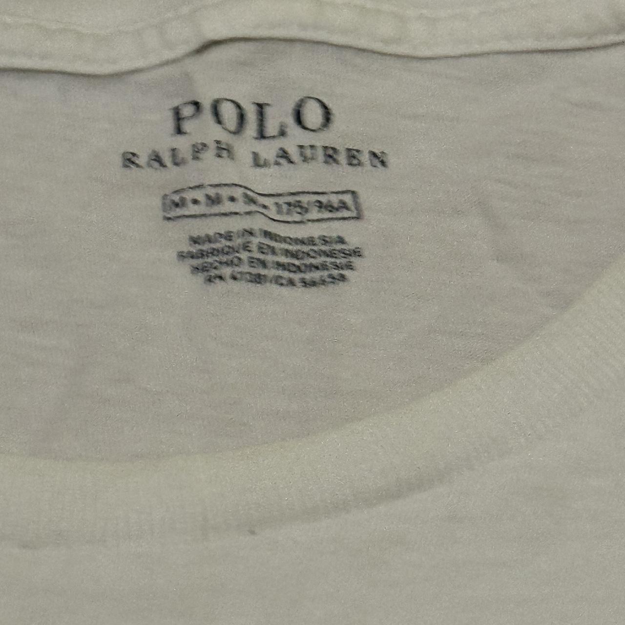 Ralph Lauren white t-shirt. Tiny stain at the front,... - Depop