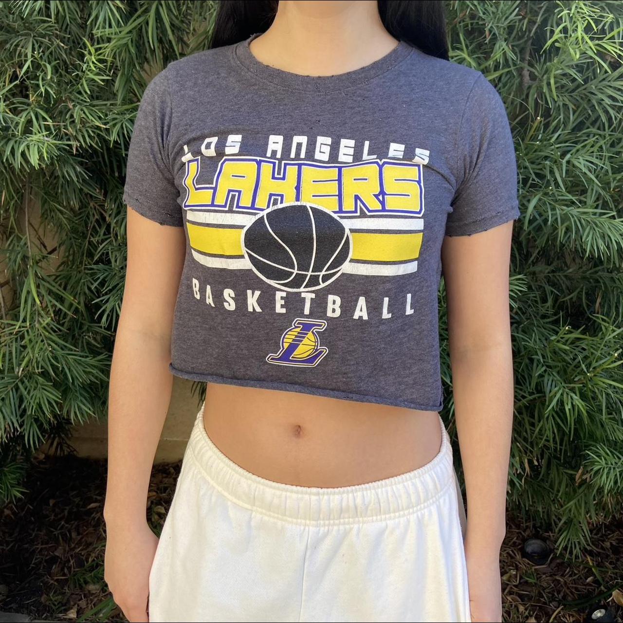 cropped lakers shirt