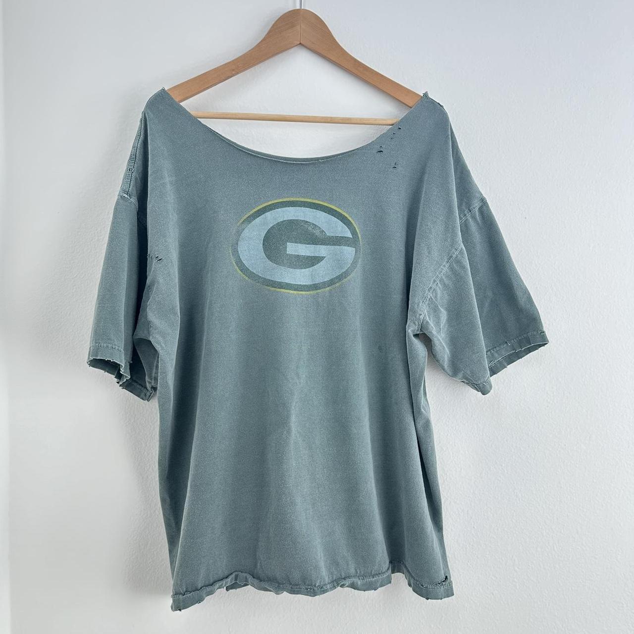 Off the shoulder green bay packers shirt best sale