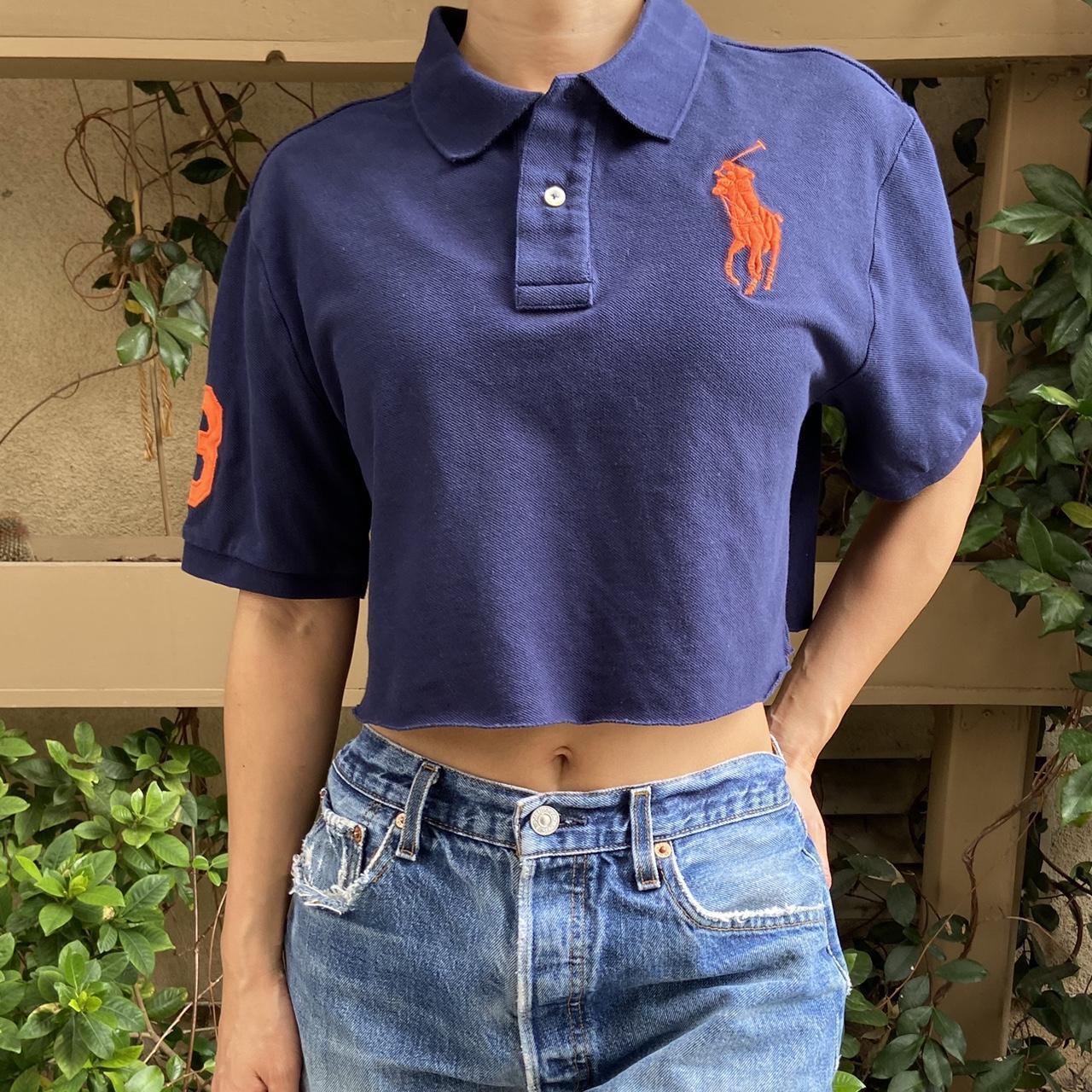 Polo Ralph Lauren Women's Crop top Navy XL – Polo Ralph Lauren