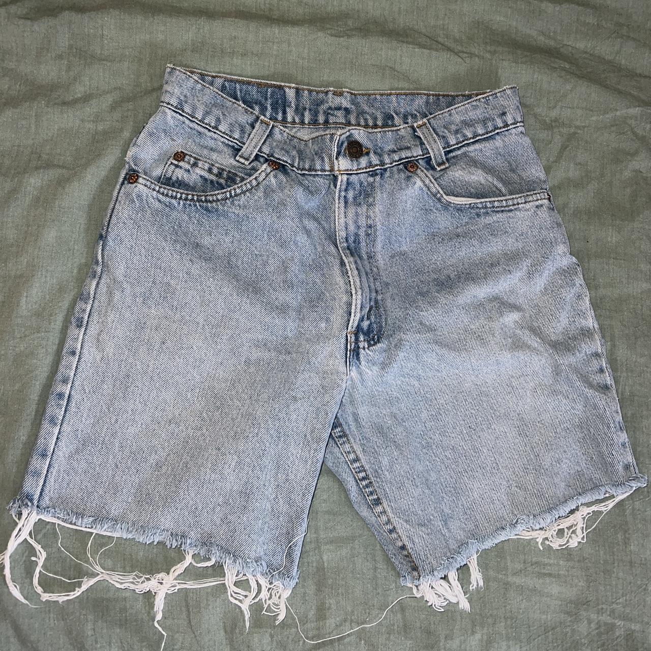 Vintage Levi’s 550 Orange Tab cut offs marked as a... - Depop