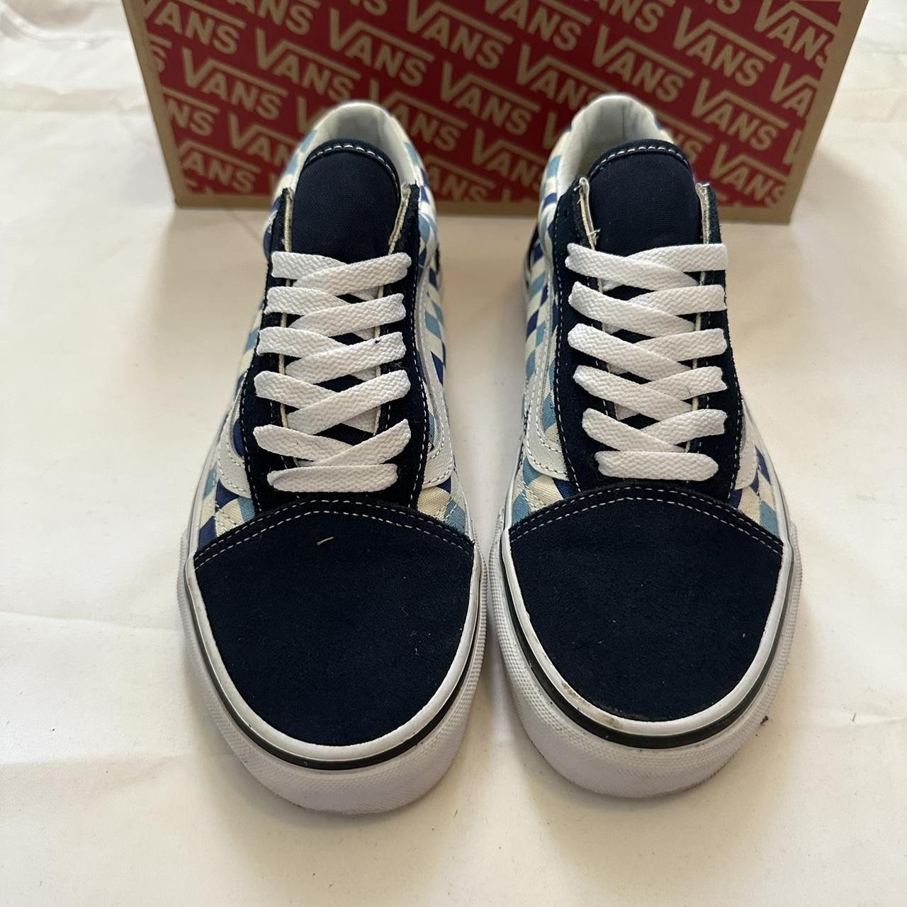 Vans old skool flame sales blue