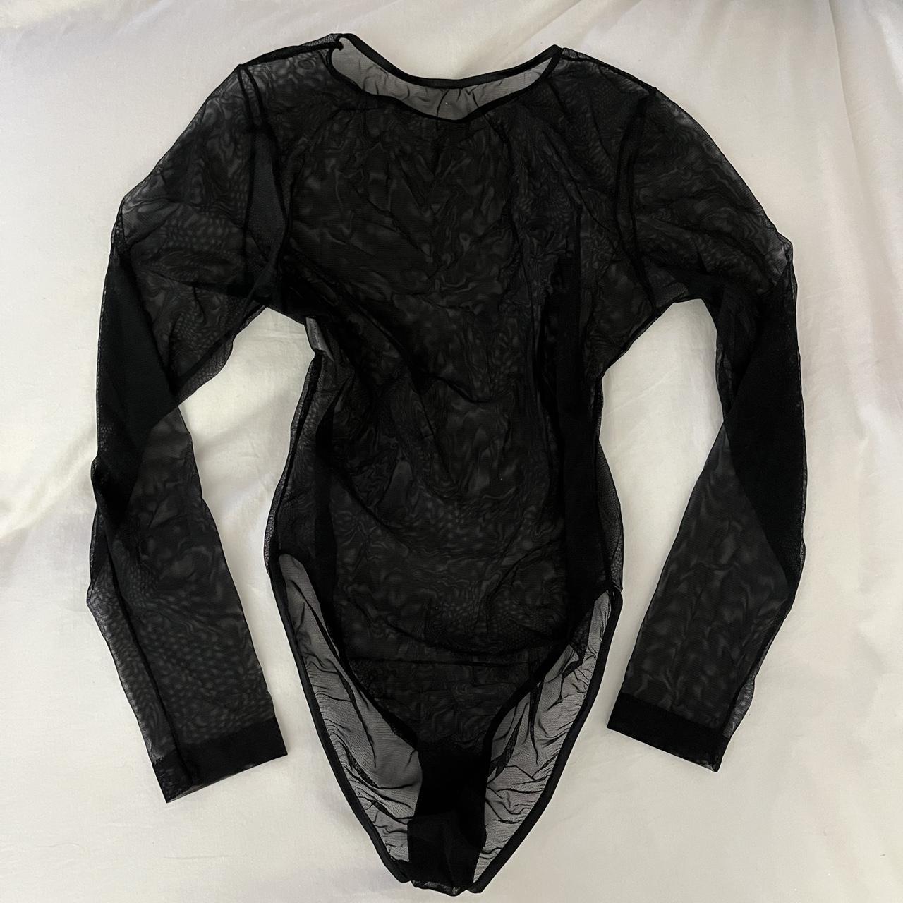 SULTRY SEE THROUGH BLACK MESH BODYSUIT 🖤🕷️ this mesh... - Depop